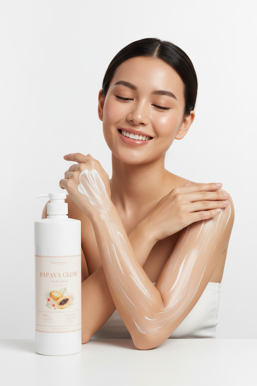 Papaya Glow Body Lotion Lifestyle