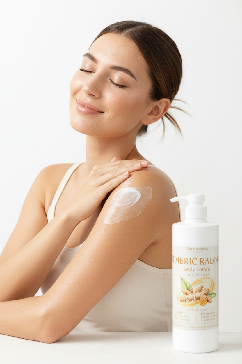 Turmeric Radiance Body Lotion Lifestyle
