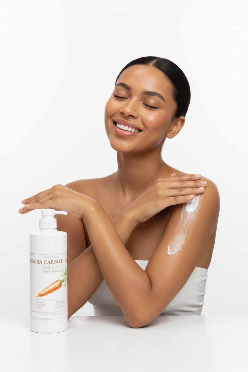 Aurora Carrot Glow Body Lotion Lifestyle
