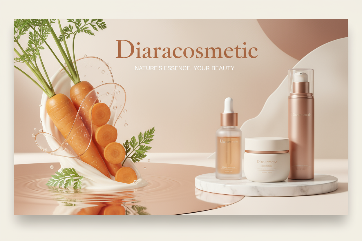 Diaracosmetic Hero Banner with Carrots