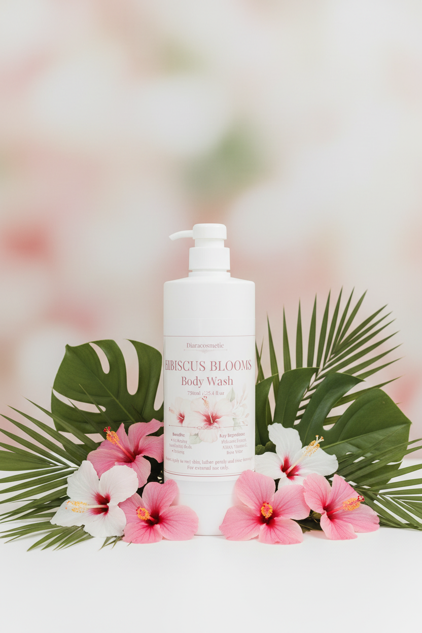 Hibiscus Blooms Body Wash - Lifestyle