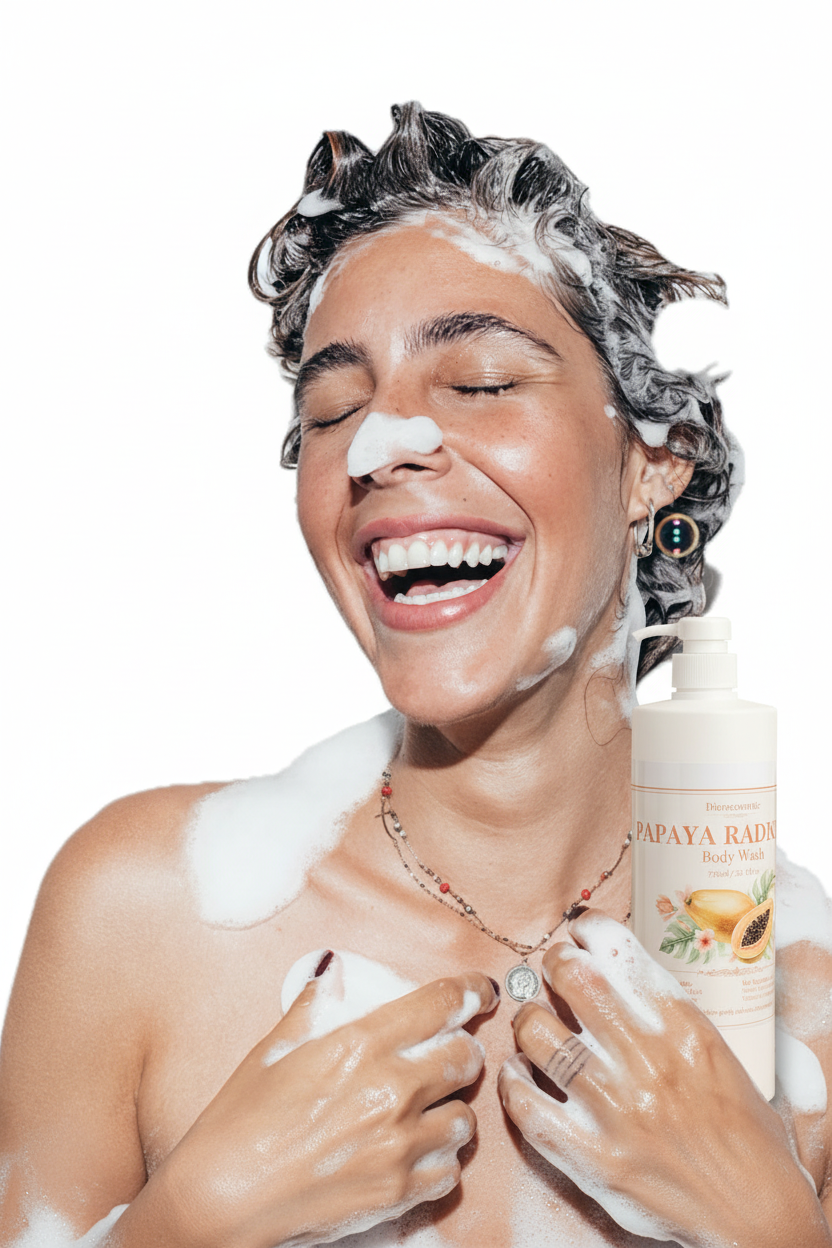 Papaya Radiance Body Wash Lifestyle